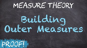 How do we find outer measures? | Measure Theory