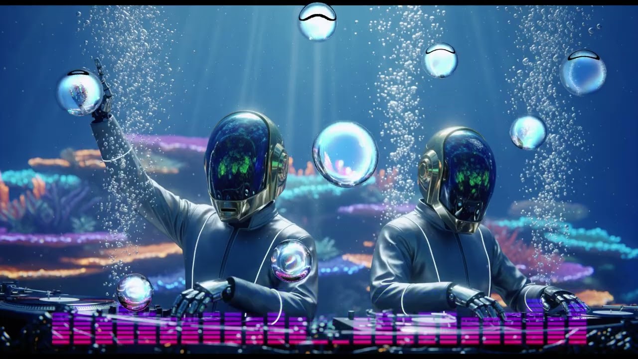 🔥 DAFT PUNK COSMIC AFTERGLOW 🌅 Chill Disco x Neon Paradise Groove!