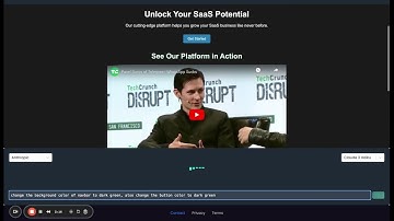 Developing SaaS marketing landing page using onlydevs.ai