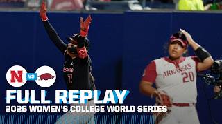 Nebraska vs. Arkansas: 2026 Women's College World Series | FULL REPLAY screenshot 4