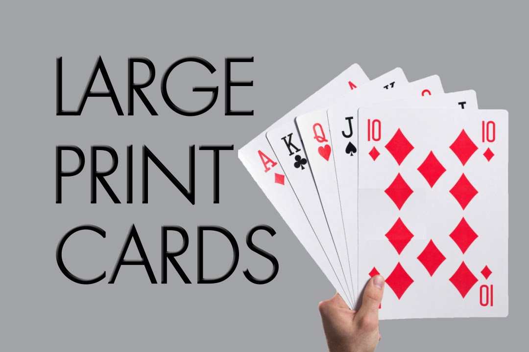 Large Print Playing Cards - YouTube