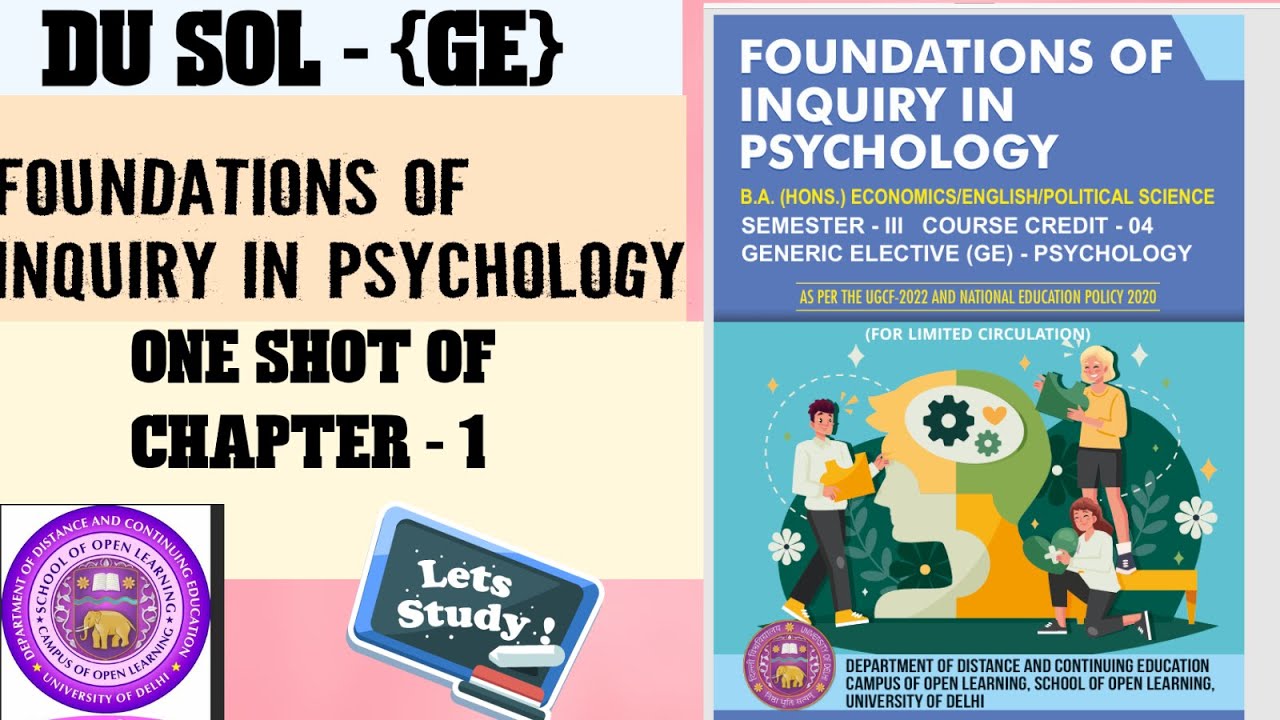 One Shot of Chapter-1 || Basics of Research || Foundation of Inquiry in Psychology || Explanation DU