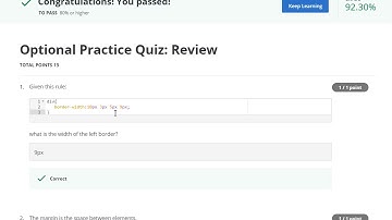 Optional practice Quiz: Review WEEK2