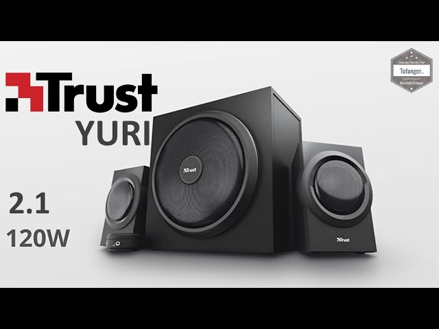 Desktop Speakers With Subwoofer Trust Yuri 2.1 Speaker System - 120W ...