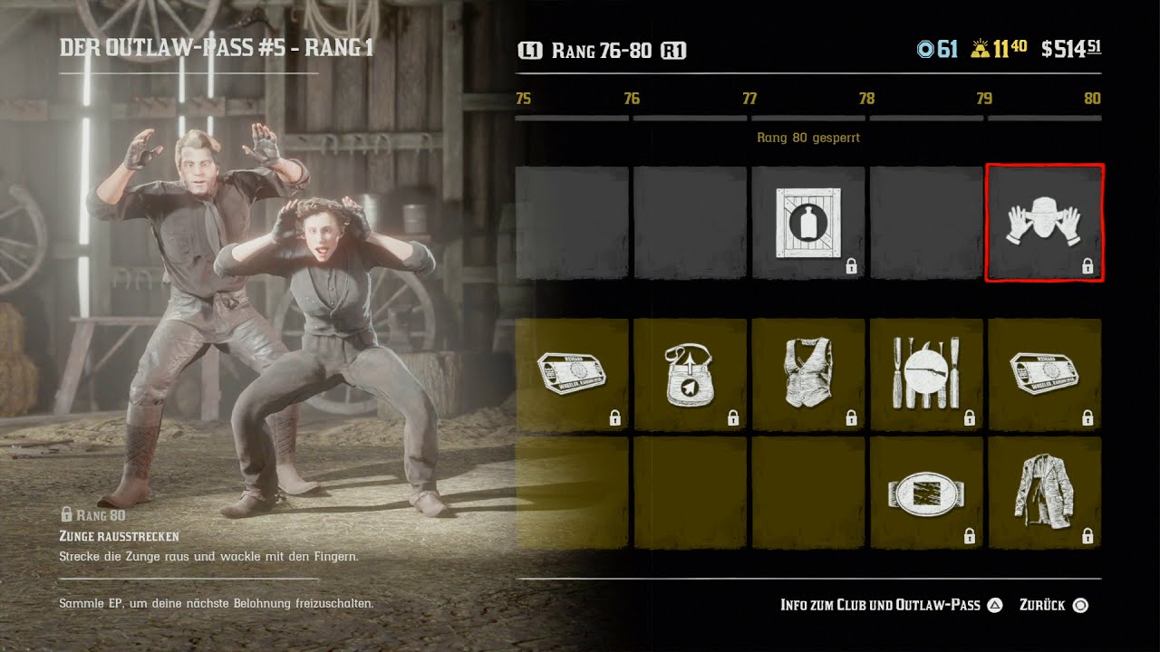Red Dead Online Outlaw Pass No.5 überblick YouTube