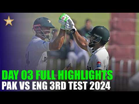 Day 03 Full Match Highlights | Pakistan vs England | 3rd Test 2024 | PCB | MR1K