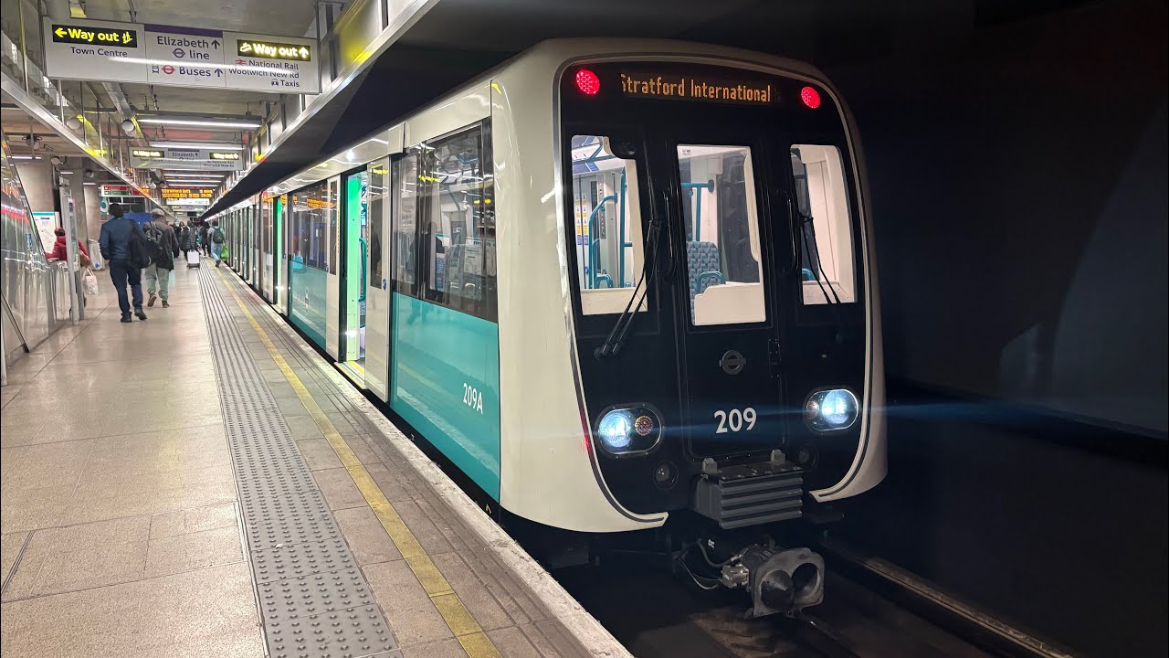 FULL JOURNEY on the FIRST DLR B23 Stock (unit 209) - Woolwich Arsenal → ...