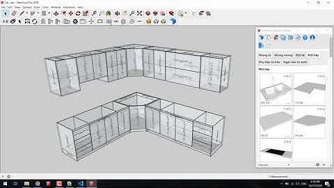 Thiết kế tủ bếp góc cắt cnc siêu nhanh với Dynamic Sketchup