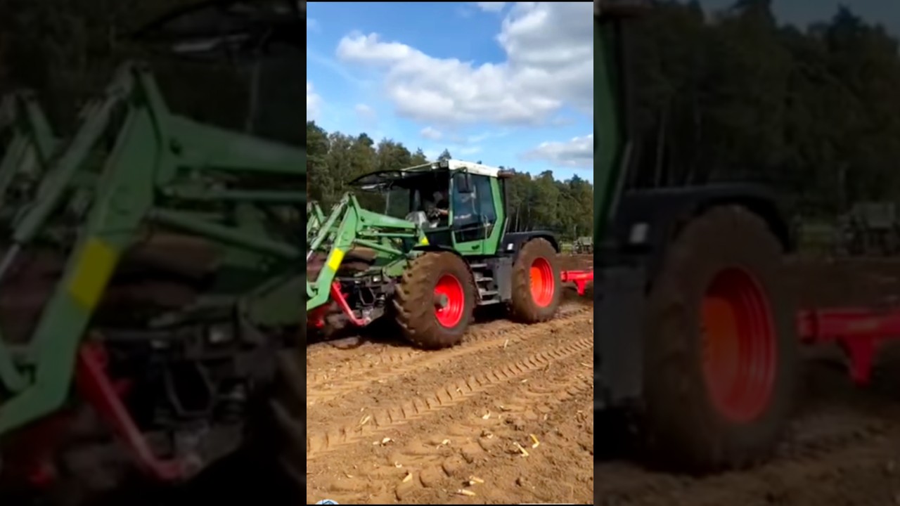 Глубокая вспашка трактором 