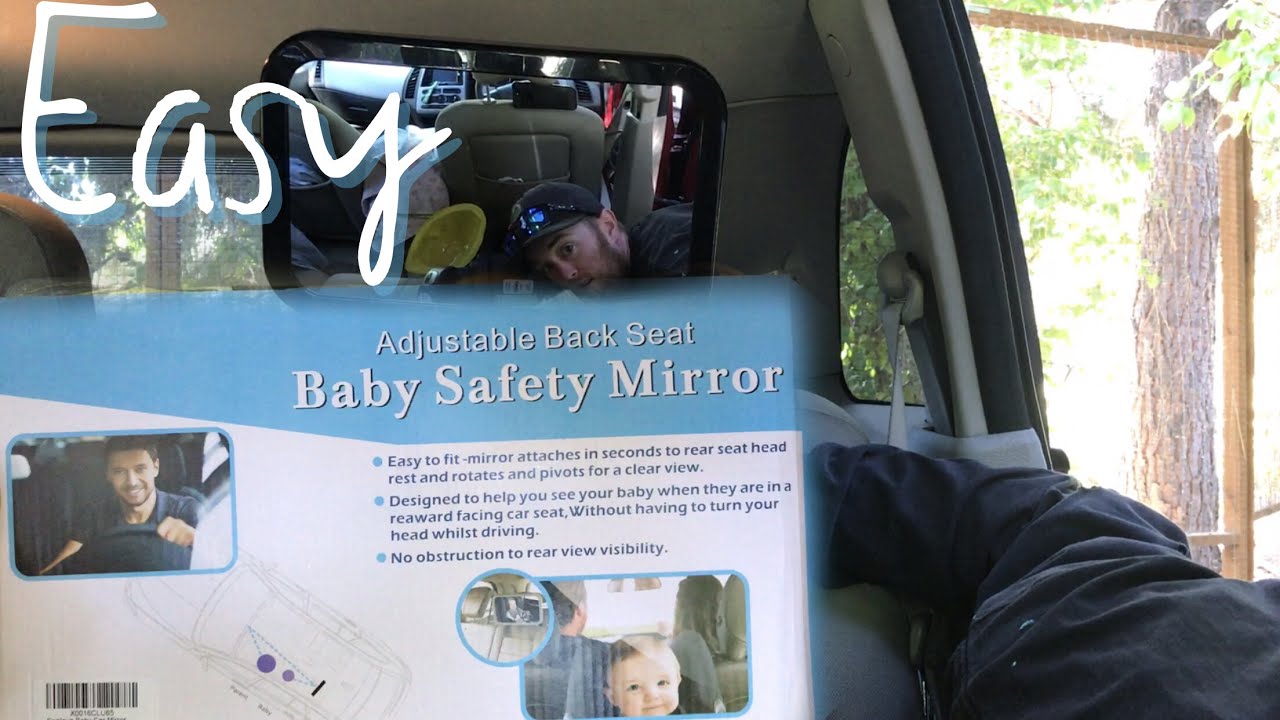 VViViD Adjustable Headrest Mounted Rear View Backseat Baby Safety Mirror 