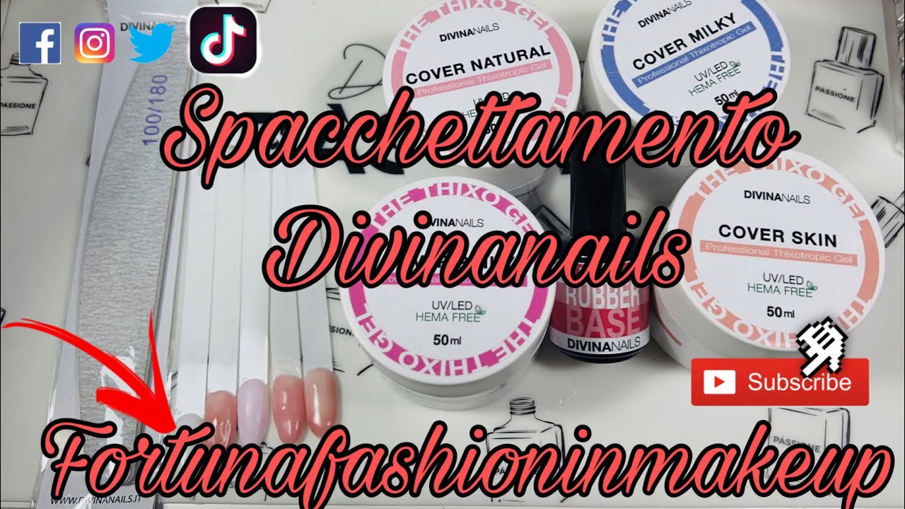 SPACCHETTAMENTO DIVINANAILS NOVITA' GEL/COSTRUTTORI  TISSOTROPICI II @Fortunafashioninmakeup