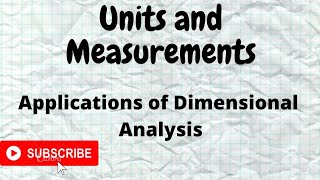 Unit and measurement consistency of a physics equation