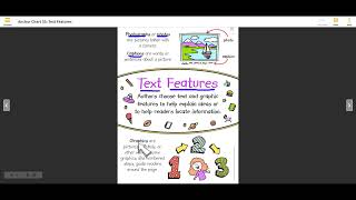 Text Features Anchor Chart (graphics)