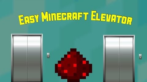 How to Make a Super Simple Elevator in Minecraft (Tutorial) (ps4,xbox,pc)