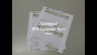 NCR Computer Form