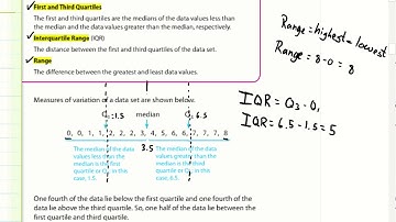 6th Grade Math Chapter 11 Lesson 3 Part 1: Measures of Variation