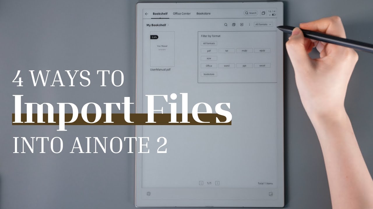 [How to] 4 Ways to Import Files into AINOTE 2