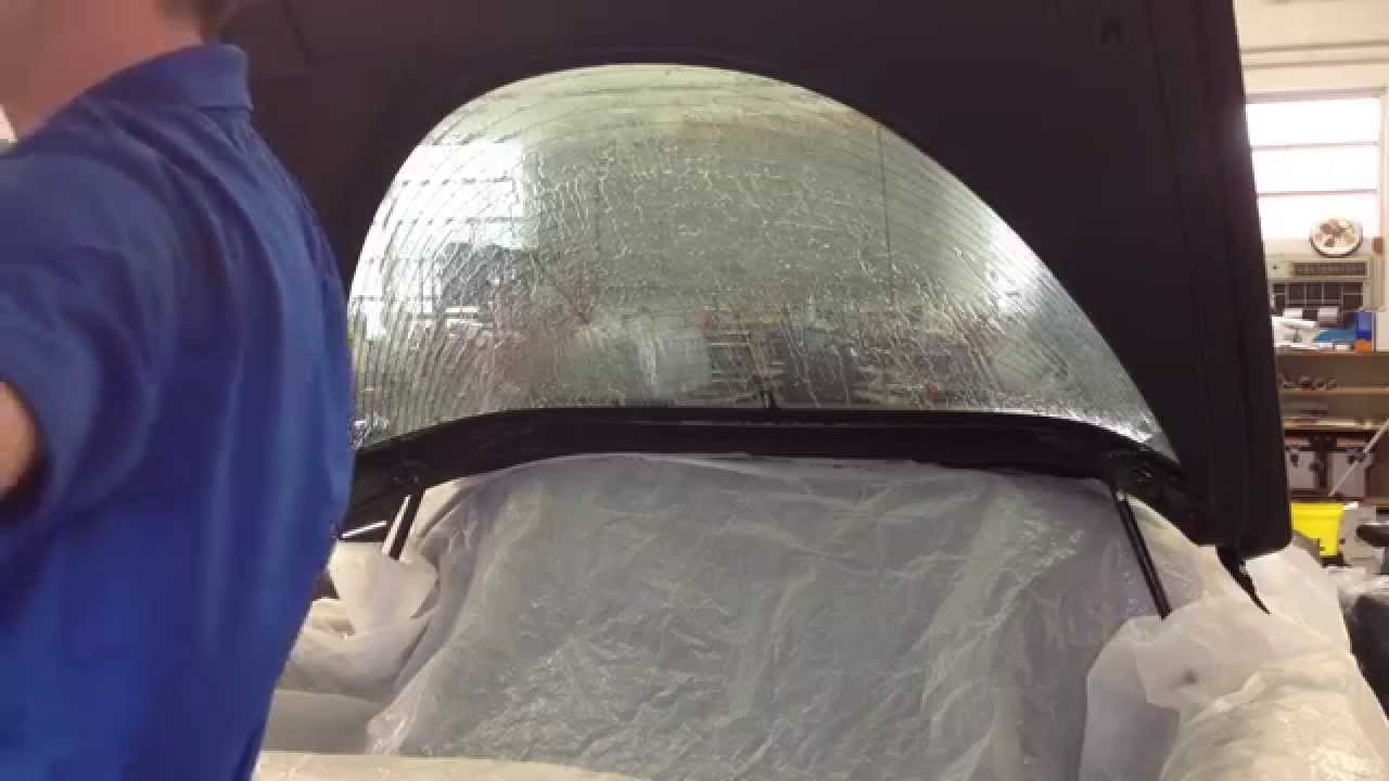 2001 Chevy Corvette rear window tint install Pt1 - YouTube