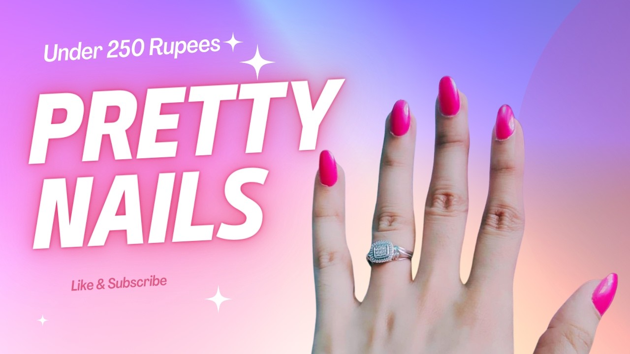 Trying Stick-on Fake Nails | Nail Biter Edition | Fun Chill Vlog