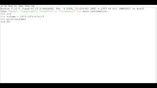 Python program : WAP to find volume of sphere 