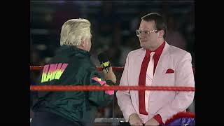 Jim Cornette debuts in the WWF. Bobby The Brain Heenan marks out!
