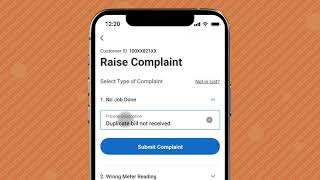 Raise Complaint | My AdaniGas App screenshot 2
