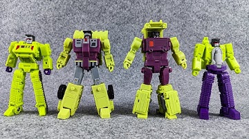 MS-Toys and NewAge Frist Wave Constructicons Compare，魔方、NA大力神第一波对比变形展示