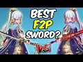 What is Ayaka’s BEST F2P / Low Spender weapon? (Amenoma Kageuchi, Blackcliff Longsword & more)