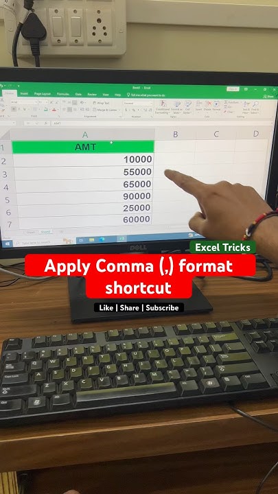 Excel Comma Format Shortcut Excel Tricks exceltips excel-comma-format-shortcut-excel-tricks-exceltips
