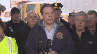 Gov. Andrew Cuomo, Steve Bellone Discuss Storm