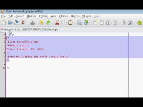 Learning the Basic's of PHP Programming - Tutorial 1 - YouTube