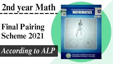 2nd year math pairing scheme 2021