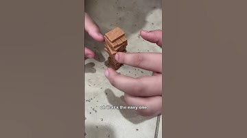 World’s SMALLEST jenga tower! #shorts