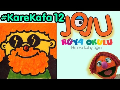 Eğlenceli - Resim Çizme - JOJU - Kare Kafalar #12