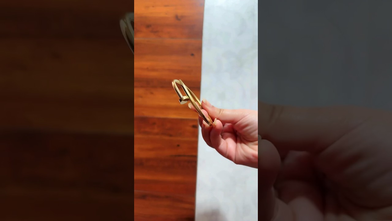 Cartier nail bracelet dupe from Myntra - YouTube