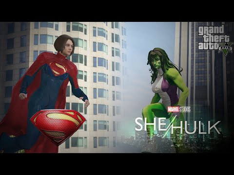 She-Hulk VS Supergirl (DCEU) | New Movement & Animation - GTA 5