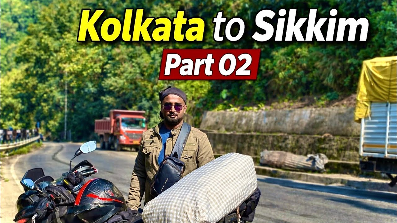 Major damage happened on the first day of the ride | Ep-02 Kolkata to Sikkim. #sikkim #motovlog 