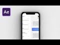 Simple UI Swipe Animation in After Effects