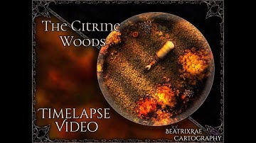 The Citrine Woods Timelapse Video -Creating a Fantasy Trading-Route with Inkarnate