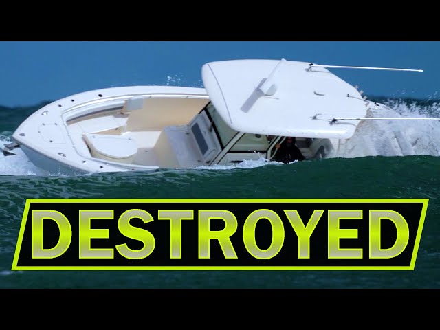 COBIA GETS DESTROYED - DON'T DO THIS - BOAT FAIL  | ROUGH INLETS | Boats at Jupiter Inlet class=