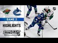 NHL Highlights | Wild @ Canucks, GM2 - Aug. 4, 2020