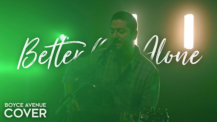 Better Off Alone Acoustic version - Acoustic performance video thumbnail