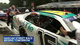 Finishing touches put on NASCAR Chicago street race