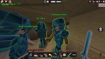 unedited 43 mins of base raid/ waR - see us all die  - Planet of cubes planet craft