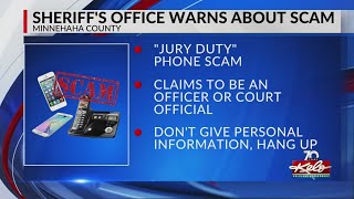 Officials in Minnehaha County warn of 'jury duty' phone scam