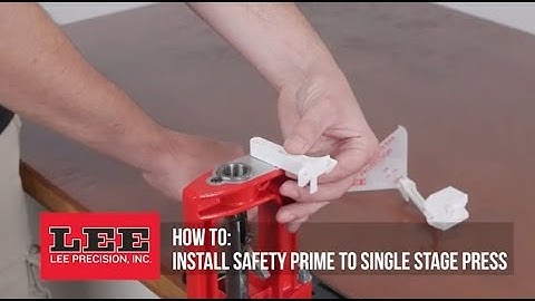 Safety Prime to Single Stage Press