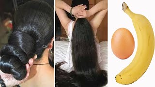 How To Grow Shiny And Silky Hair Faster With Egg & Banana !The challenge of super fast hair growth!