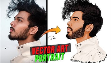 Vector Art Portrait Tutorial Step by Step Vijay Mahar  |  Dev EditZ