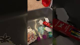 Restock  my sisters prize bin with me