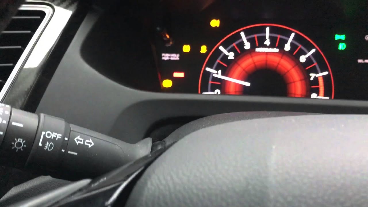 Dashboard lights on honda civic si 2015 - YouTube